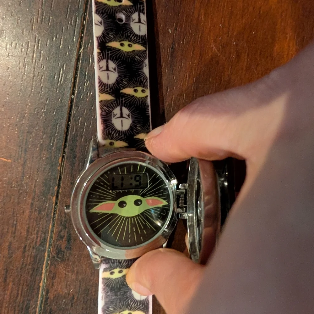 Star Wars Mandalorian Baby Yoda Watch Digital Stainless Steel